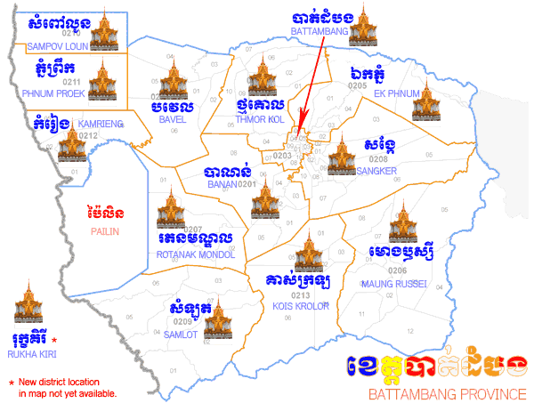 Battambang Map